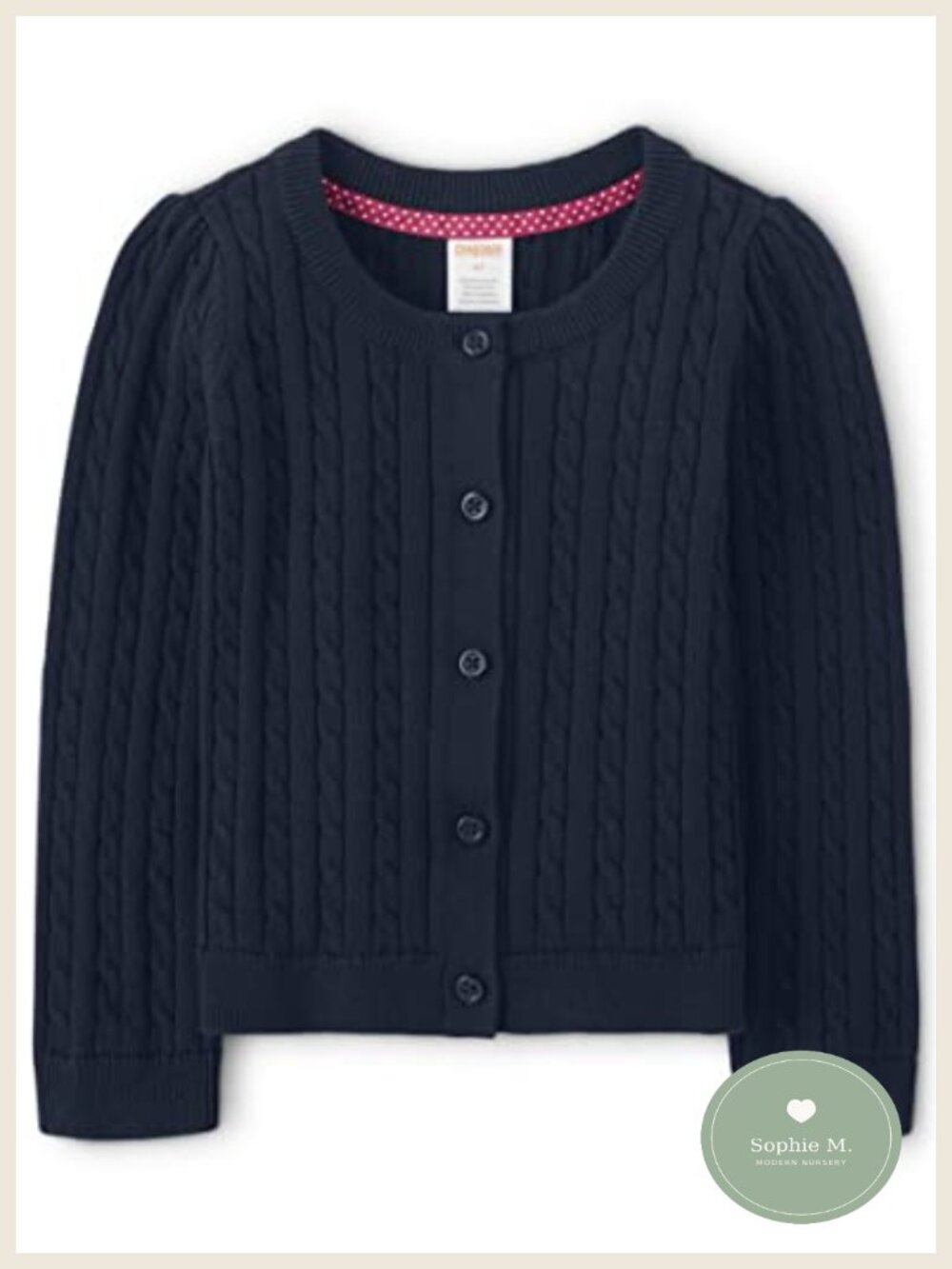 Gymboree Girls Long Sleeve Button Front Cable Knit Cardigan
